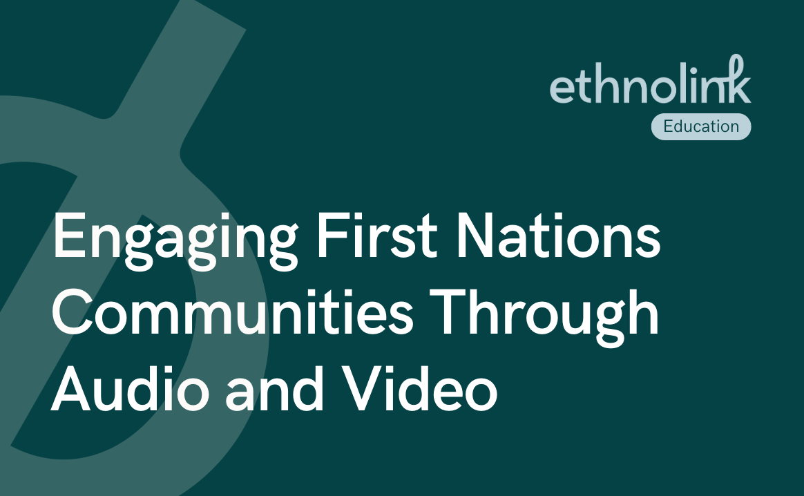 Engaging First Nations Communities Through Audio and Video
